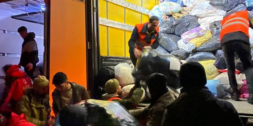 6 yardım tırı Kahramanmaraş'a ulaştı