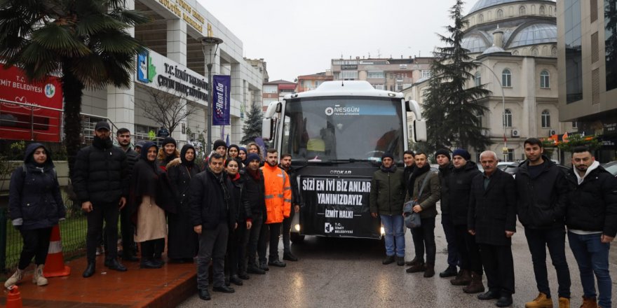 Gönüllü sağlıkçıları afet bölgesine gidiyor