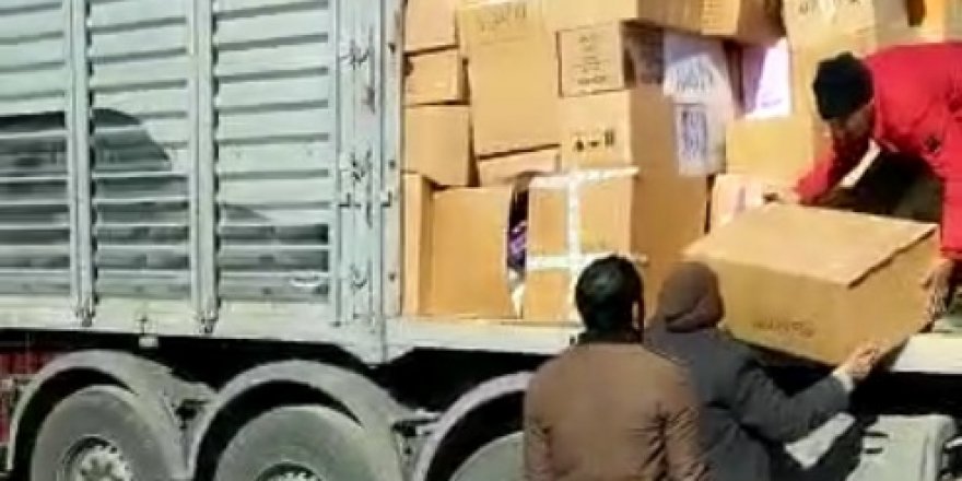 İzmit Belediyesi yardım tırı Hassa’ya ulaştı