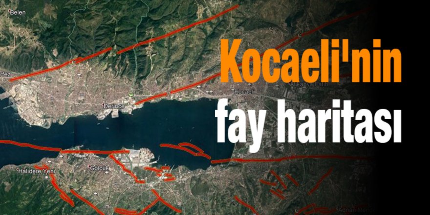 Kocaeli'nin fay haritası