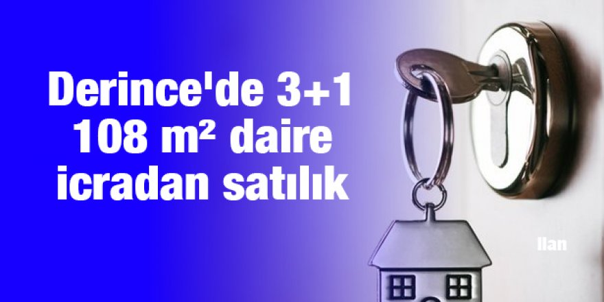 Derince'de 3+1 108 m² daire icradan satılık