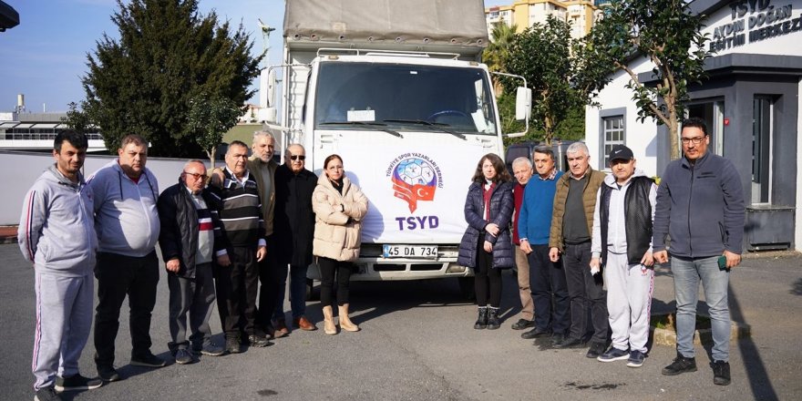 Deprem yardımı TSYD’den yola çıktı