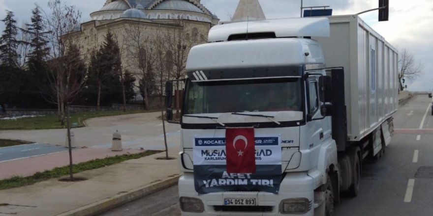 Sahra hastanesi için konteynerler yola çıktı