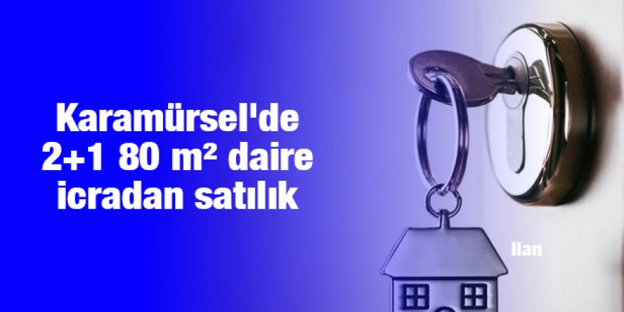 Karamürsel'de 2+1 80 m² daire icradan satılık
