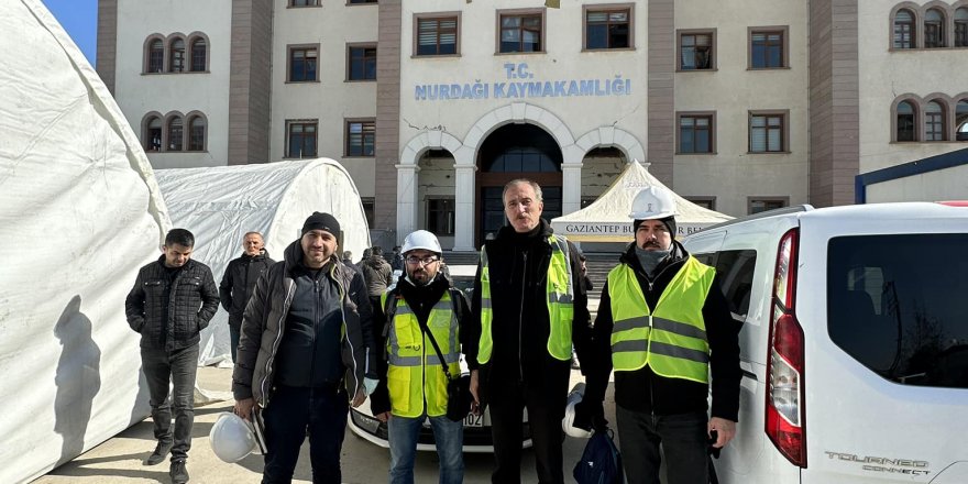 Gebzeli mimarlar deprem bölgesinde görevdeler