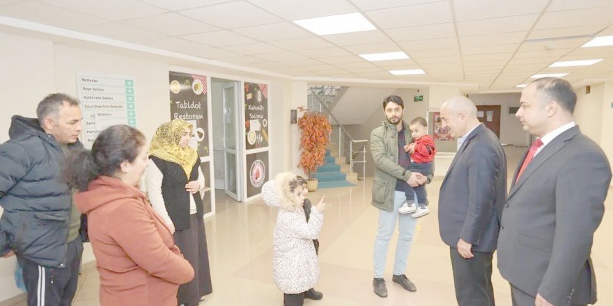 Büyükgöz’den depremzede vatandaşlara ziyaret