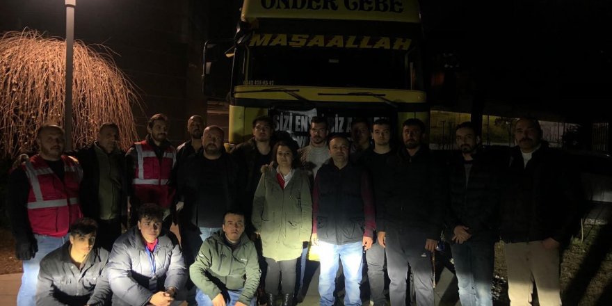 Kahramanmaraş’ta kurulacak aşevi için yola çıktılar