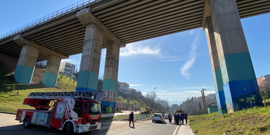 Viyadükten böyle atladı, korku dolu anlar yaşandı