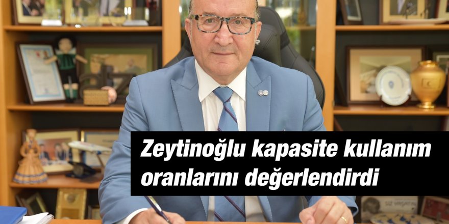 Zeytinoğlu kapasite kullanım oranlarını değerlendirdi