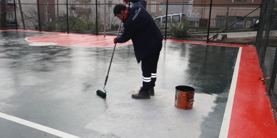 Kocatepeli gençlere yeni basketbol sahası