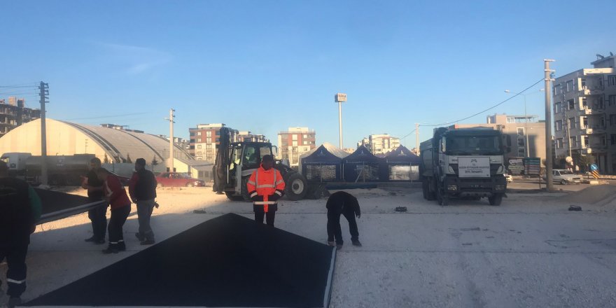 Adıyaman Çadırkent’te kıl çadırların kurulumuna başladı