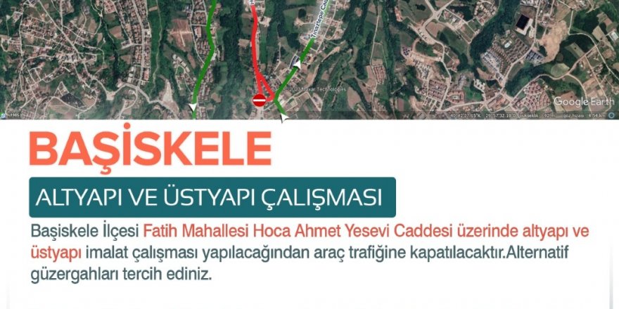 Hoca Ahmet Yesevi Caddesi’nde çalışmalara başlandı