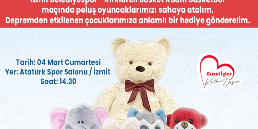 ‘Haydi maça, oyuncaklar sahaya’