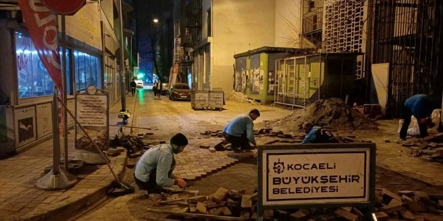 Yol Bakım Timi’nden gece operasyonu