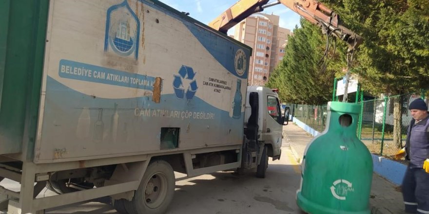 Her ay 30 ton cam atık dönüştürülüyor