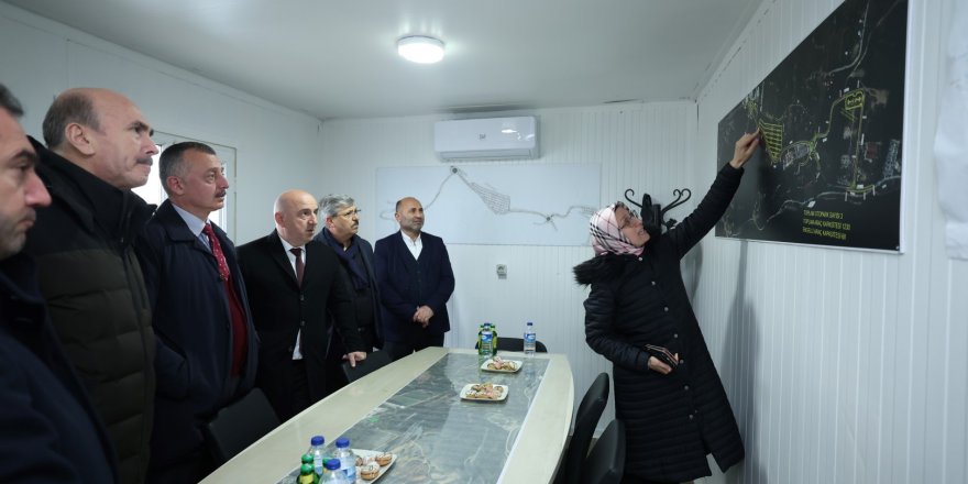 Başkanları Darıca’da incelemelerde bulundu