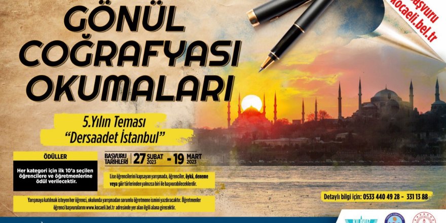 Büyükşehir, “Gönül Coğrafyası Okumaları” yarışması düzenliyor