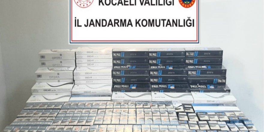 Durdurulan araçtan 128 karton sigara çıktı