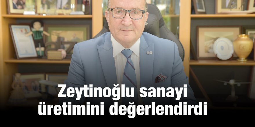 Zeytinoğlu sanayi üretimini değerlendirdi