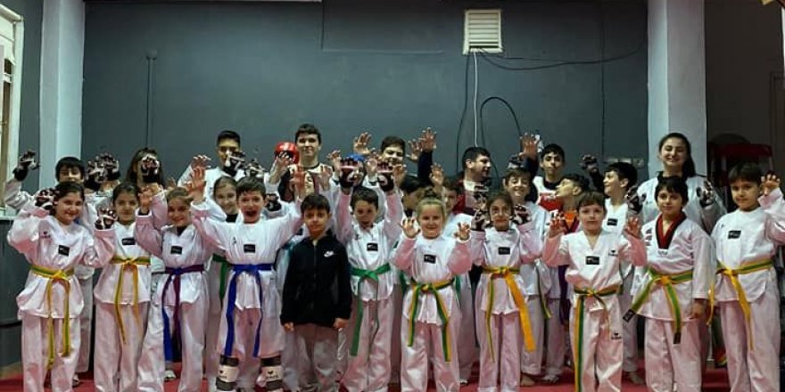 Göçerler Tekvando Kulübü’nde kuşak imtihanı yapıldı