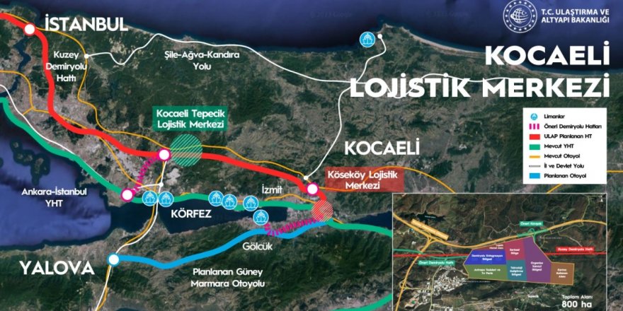 Kocaeli'ye yeni lojistik merkezi kurulacak