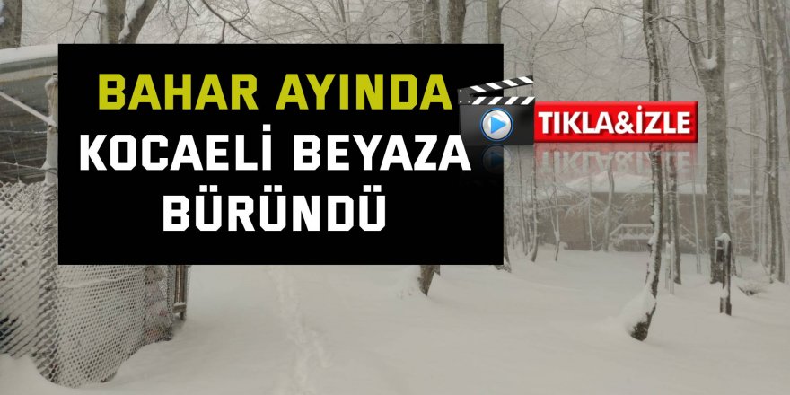 Bahar ayında Kocaeli beyaza büründü