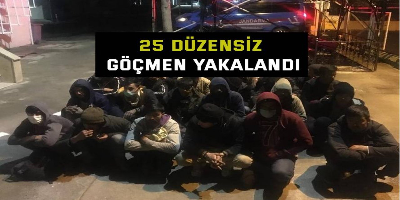 Kocaeli'de 25 düzensiz göçmen yakalandı