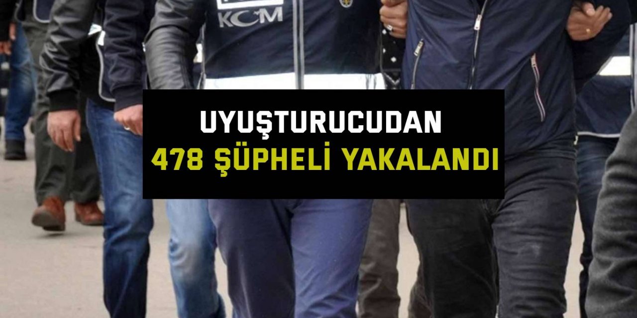 Kocaeli'de uyuşturucudan 478 şüpheli yakalandı