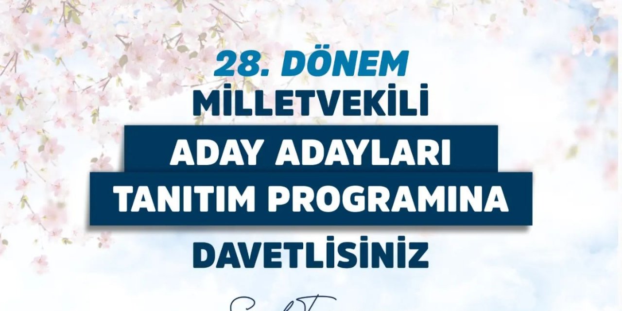 DEVA aday adaylarını tanıtacak