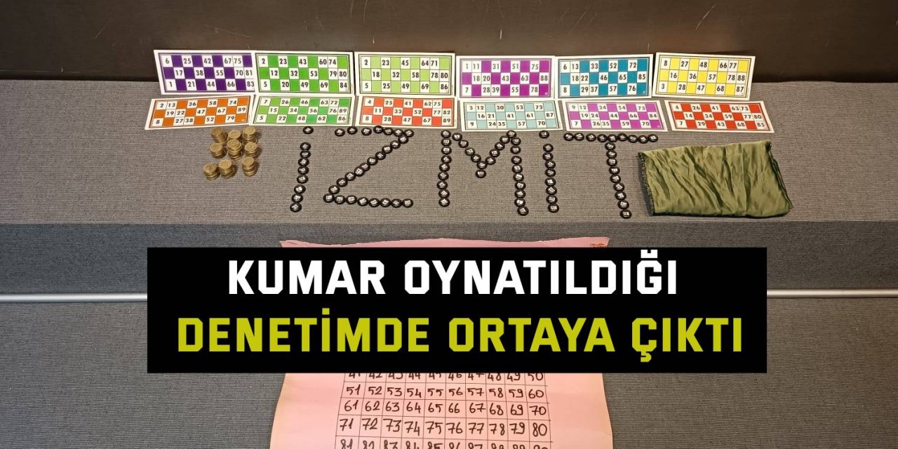 Kumar oynatıldığı denetimde ortaya çıktı