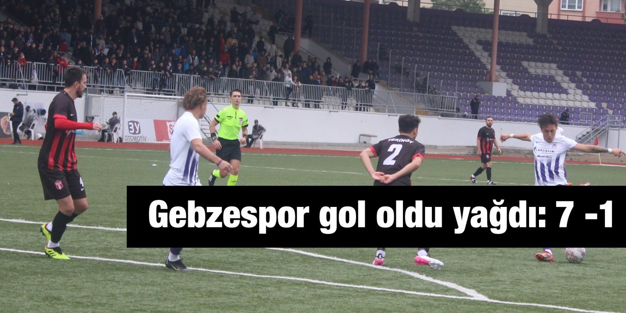 Gebzespor gol oldu yağdı: 7 -1