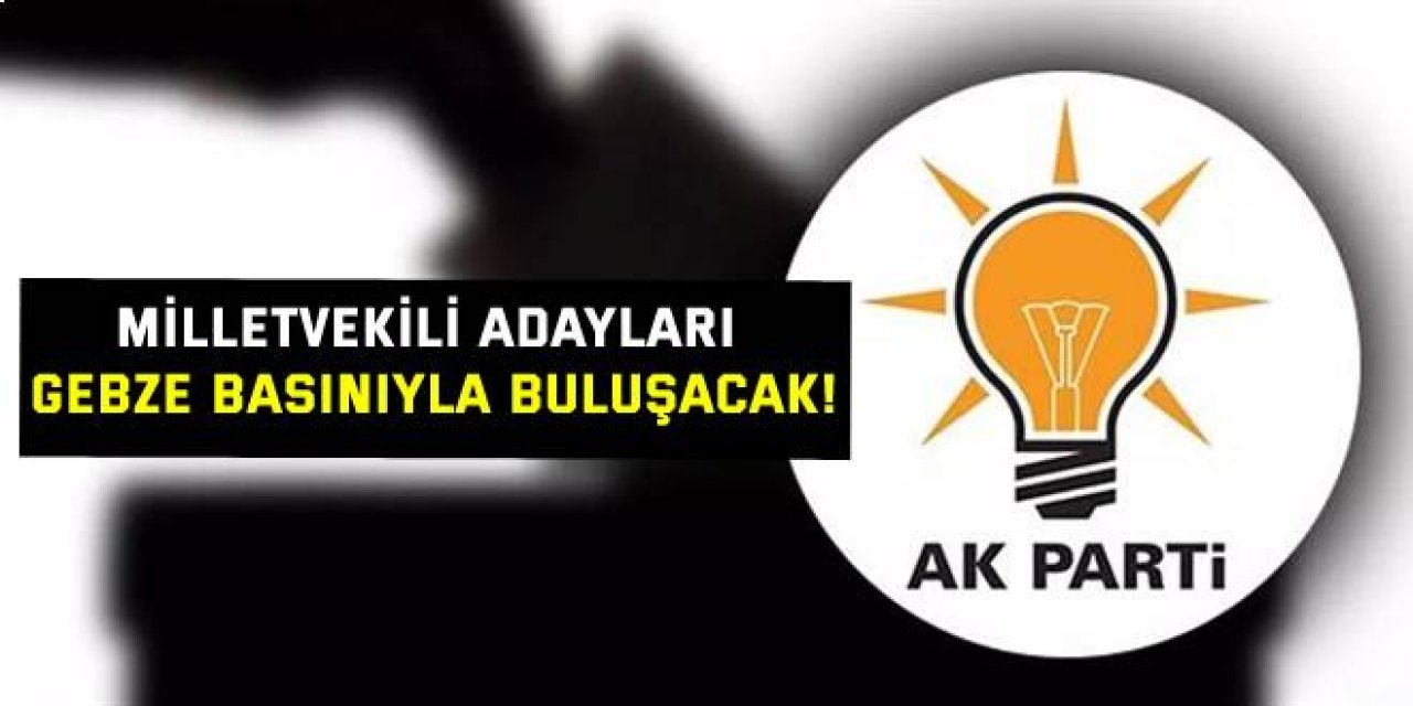 AK Parti Milletvekili adayları Gebze basınıyla buluşacak!