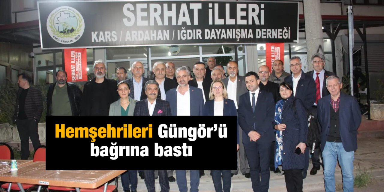 Hemşehrileri Güngör’ü bağrına bastı