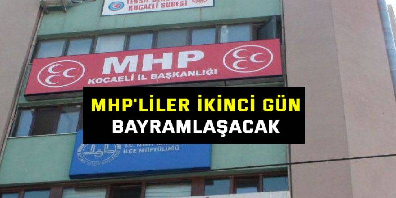 MHP'liler ikinci gün bayramlaşacak