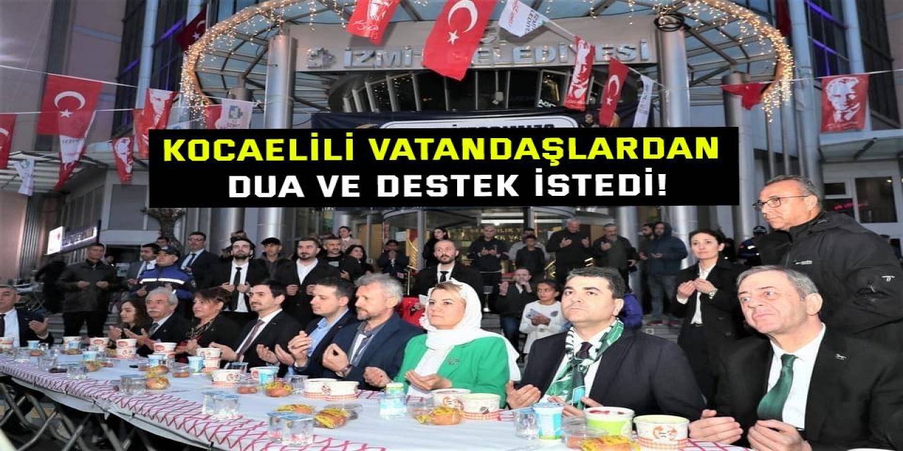 Gültekin Uysal, Kocaelili vatandaşlardan dua ve destek istedi!