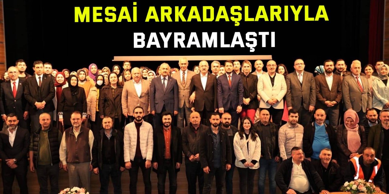 Büyükgöz, mesai arkadaşlarıyla bayramlaştı