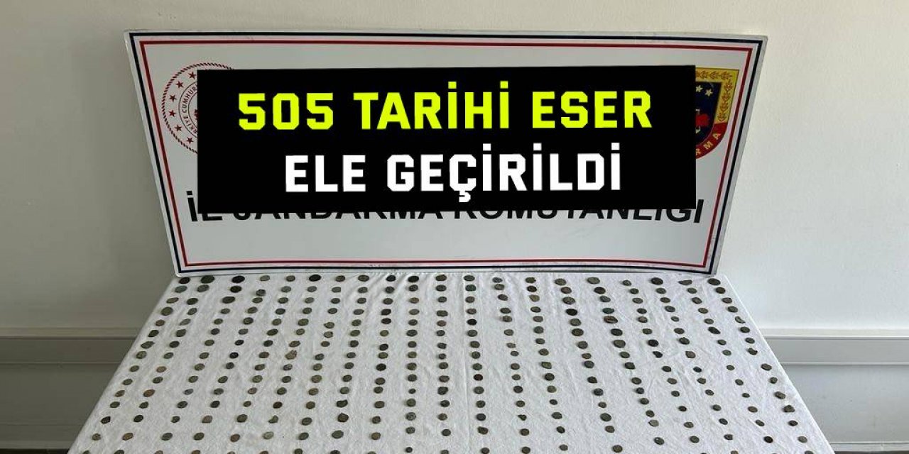 505 tarihi eser ele geçirildi