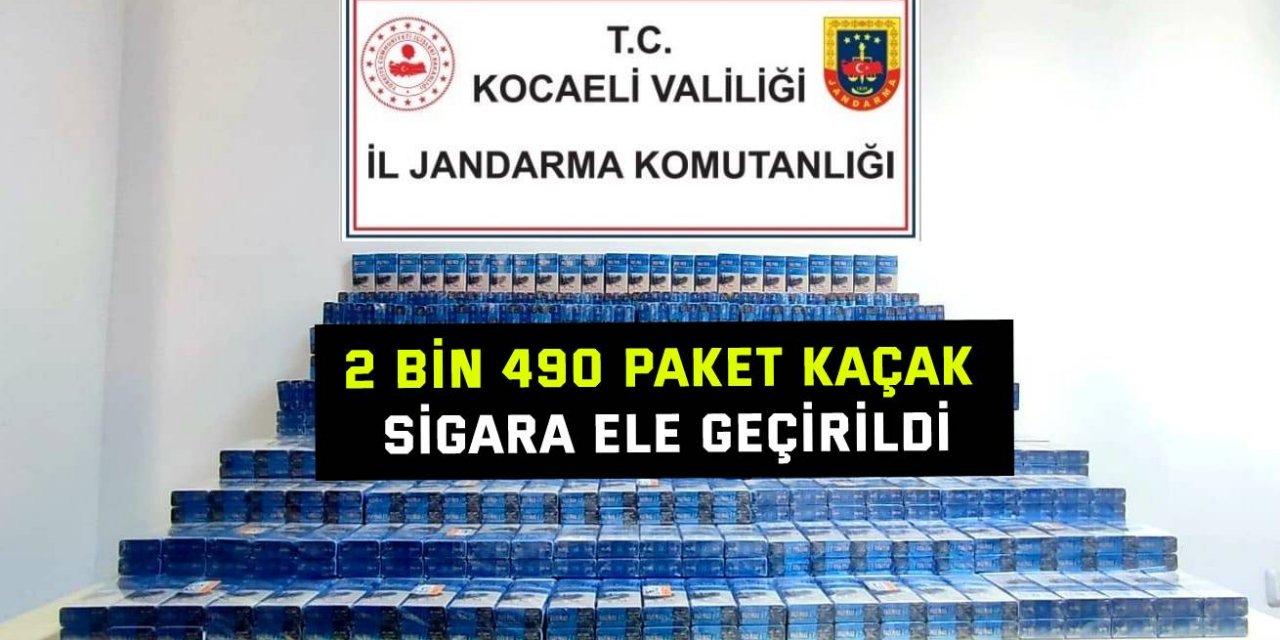 2 bin 490 paket kaçak sigara ele geçirildi