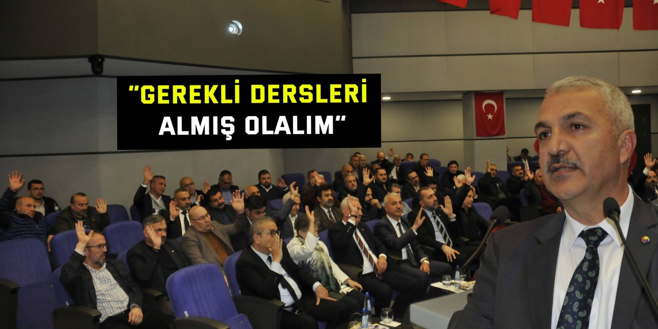 “Gerekli dersleri almış olalım”