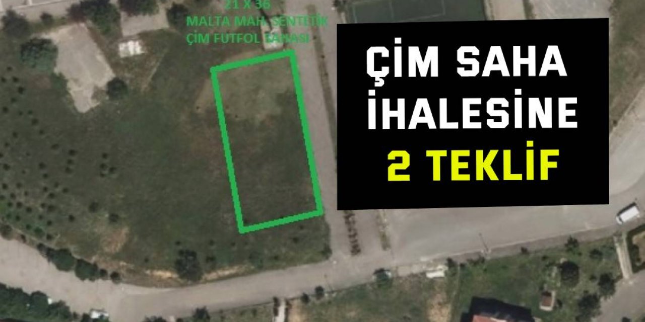 Çim saha ihalesine 2 teklif