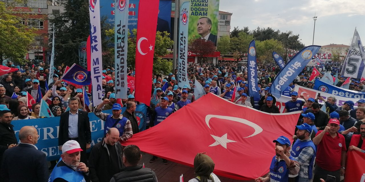 Gebze'de 1 Mayıs coşkusu