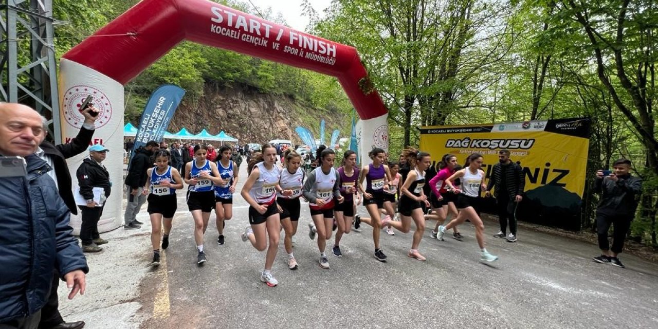 Milli takım dağ koşusu seçmeleri Başiskele'de yapıldı