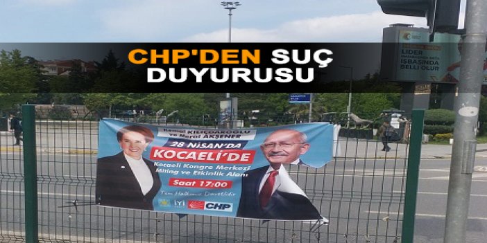 CHP'den suç duyurusu