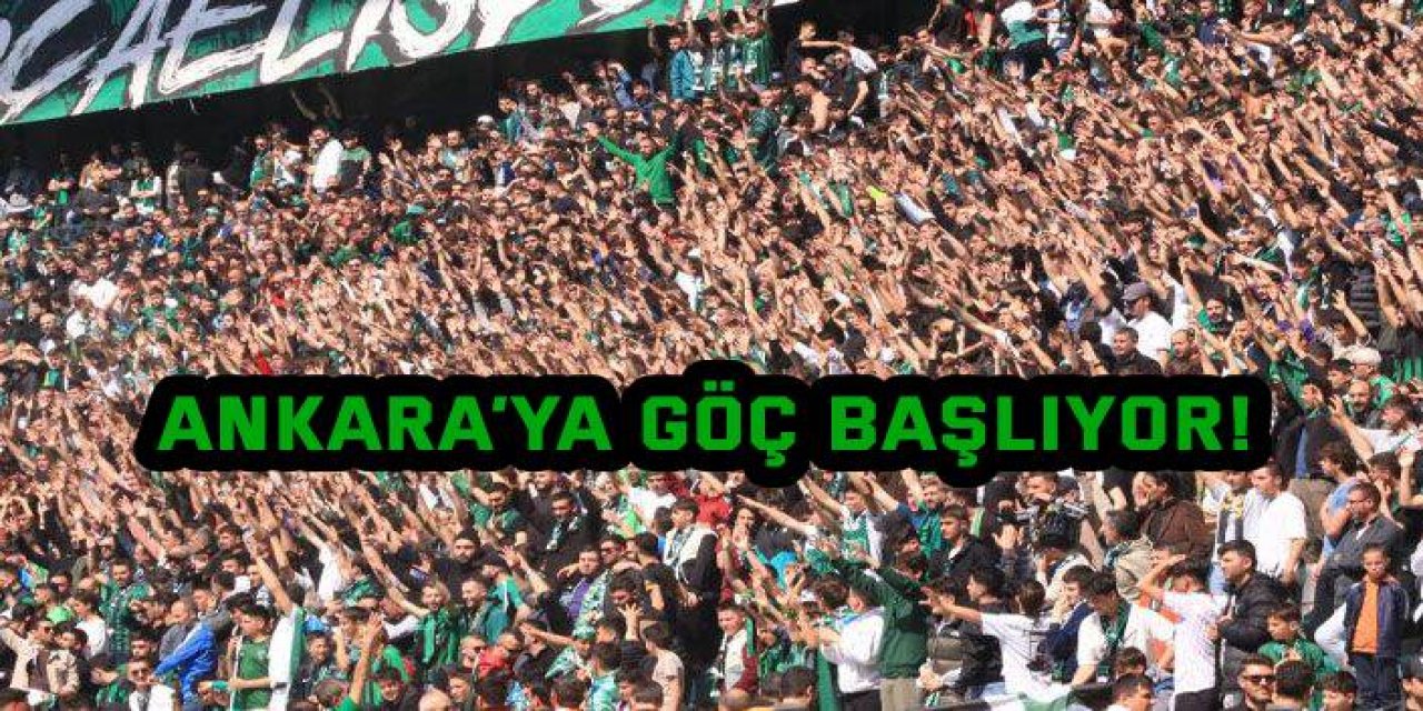 Kocaelisporlu taraftarlar Ankara’ya göç ediyor!