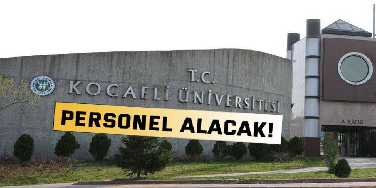 KOÜ personel alacak!