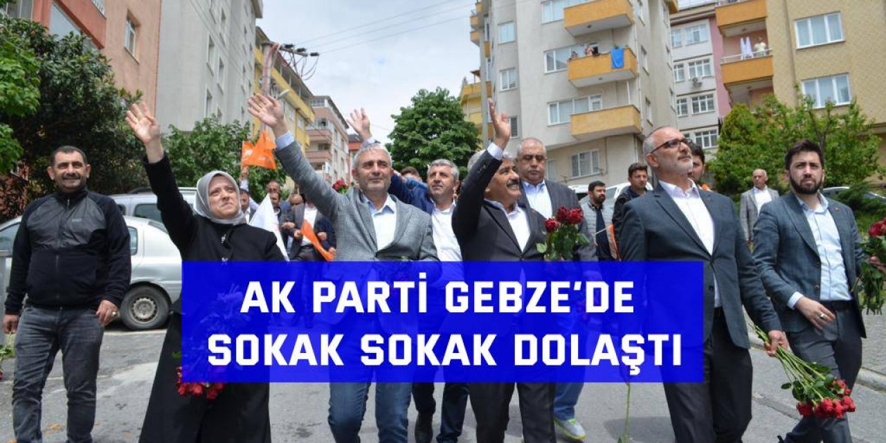 AK Parti Gebze’de sokak sokak dolaştı