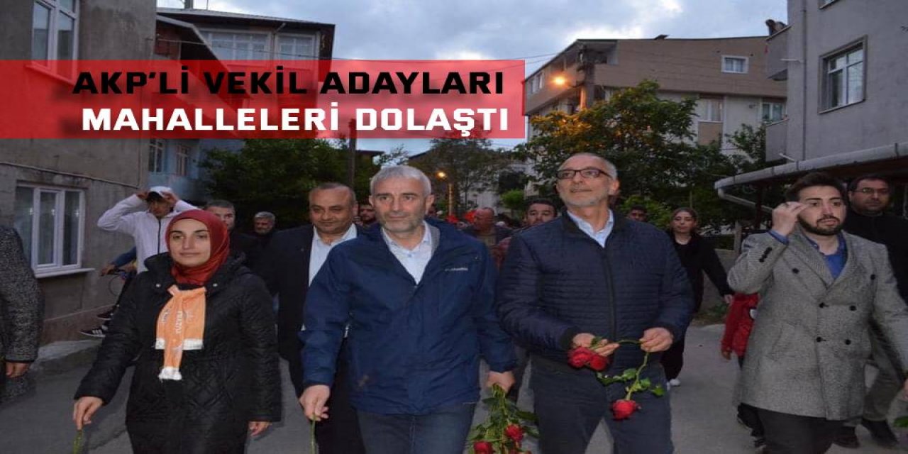 AKP’li vekil adayları mahalleleri dolaştı