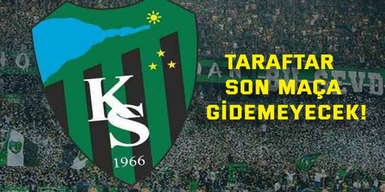 Taraftar son maça gidemeyecek!