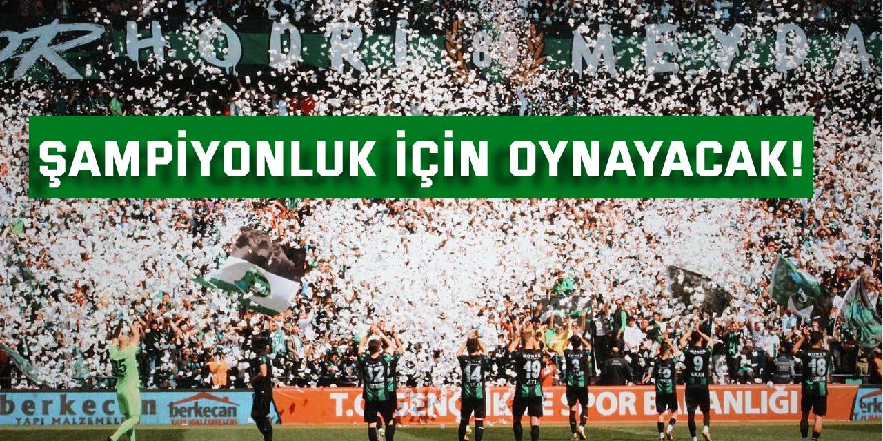 Kocaelispor, şampiyonluk için oynayacak!