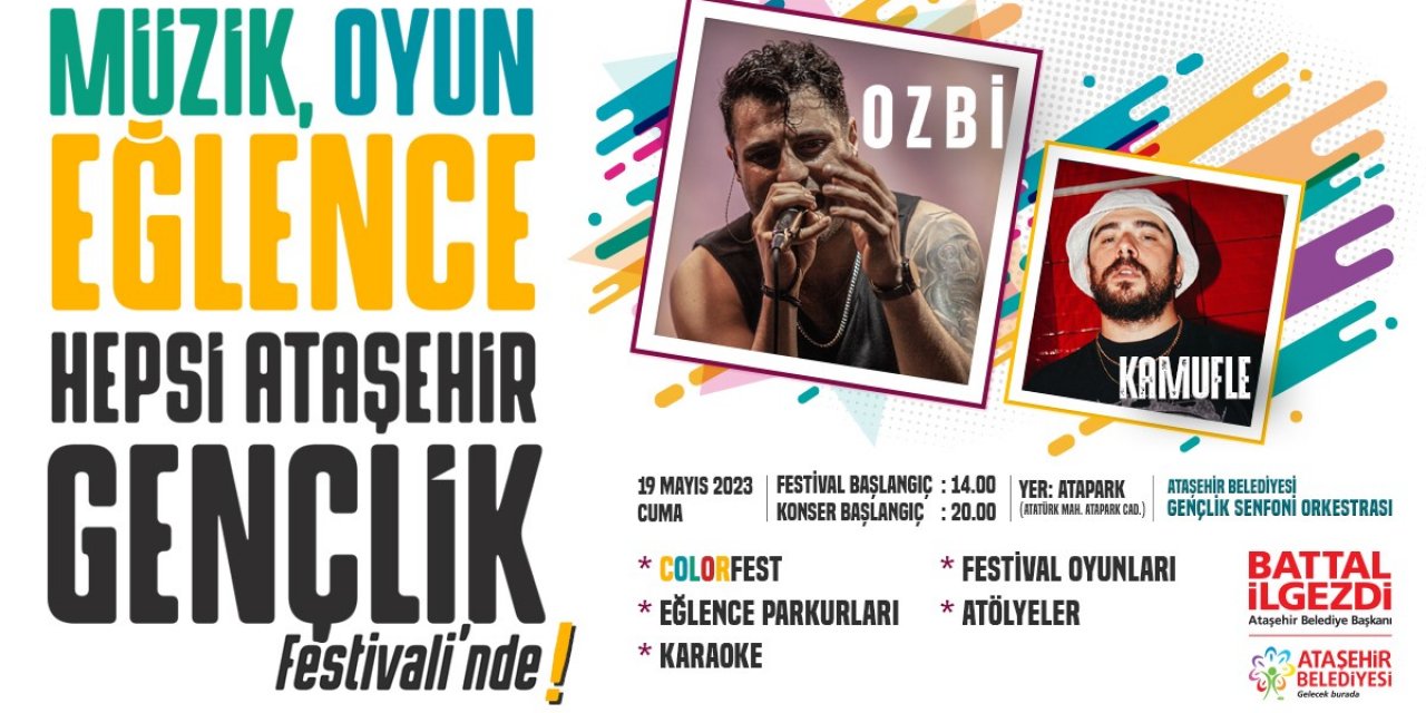 19 Mayıs Ataşehir’de Gençlik Festivali ile kutlanacak